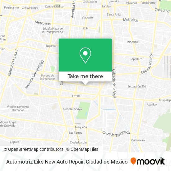 Mapa de Automotriz Like New Auto Repair