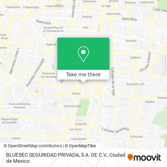 BLUESEC SEGURIDAD PRIVADA, S.A. DE C.V. map