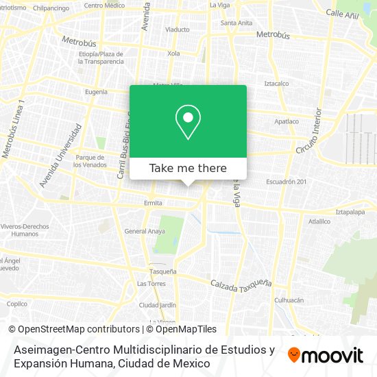 Mapa de Aseimagen-Centro Multidisciplinario de Estudios y Expansión Humana