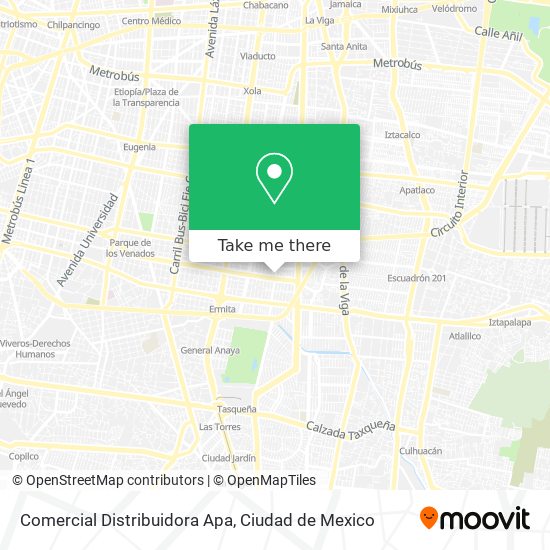 Comercial Distribuidora Apa map