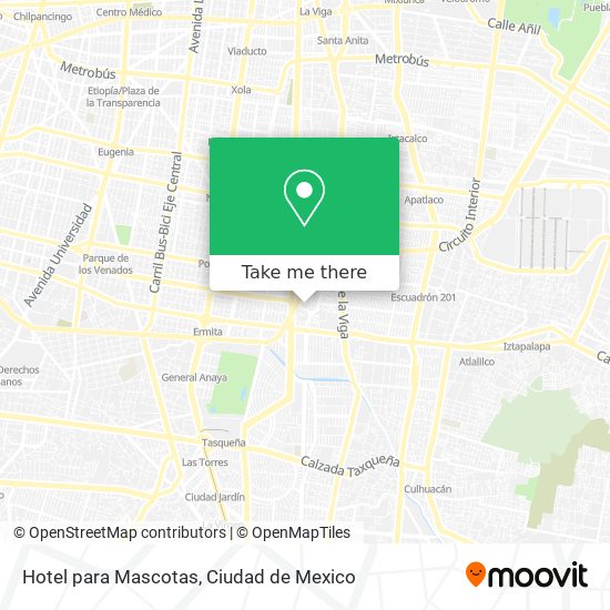 Hotel para Mascotas map