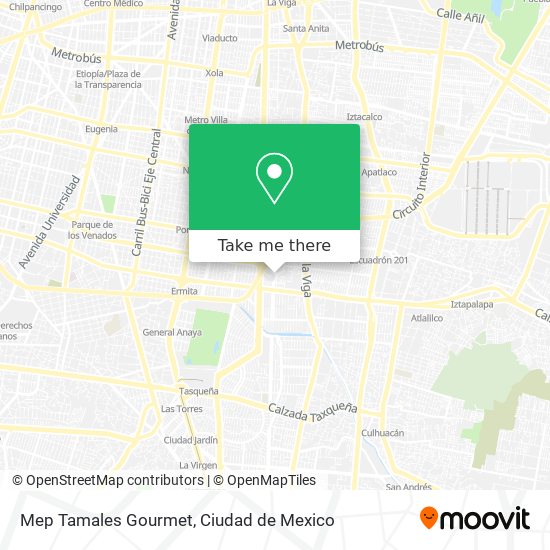 Mapa de Mep Tamales Gourmet