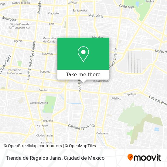 Mapa de Tienda de Regalos Janis