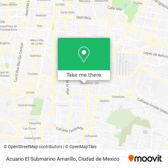 Acuario El Submarino Amarillo map