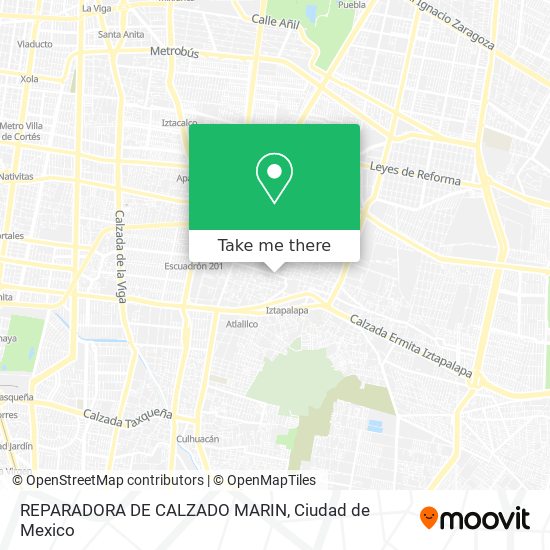 Mapa de REPARADORA DE CALZADO MARIN