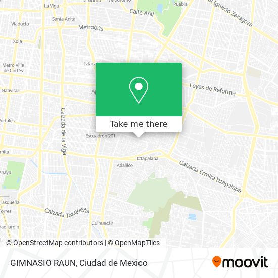 Mapa de GIMNASIO RAUN