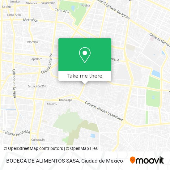 Mapa de BODEGA DE ALIMENTOS SASA