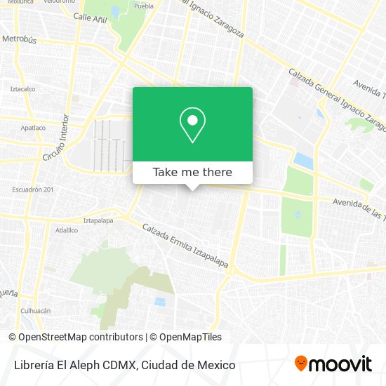 Librería El Aleph CDMX map