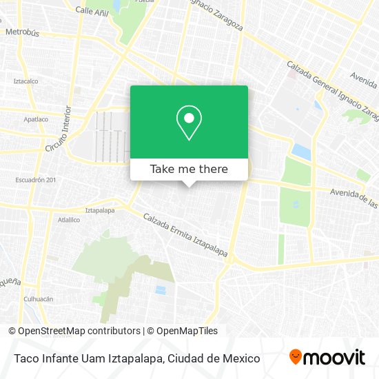 Taco Infante Uam Iztapalapa map