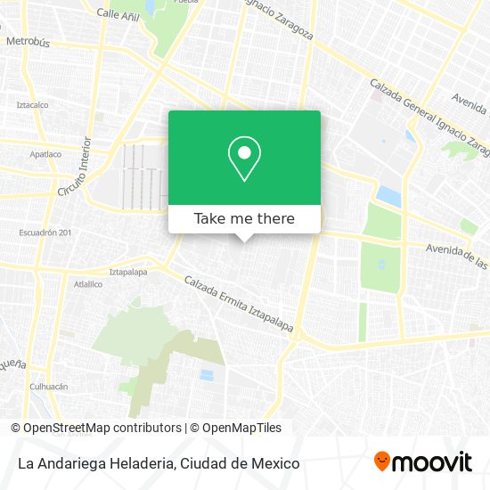 La Andariega Heladeria map