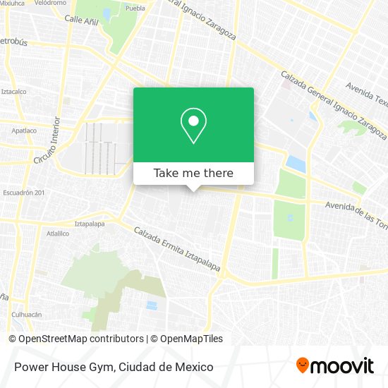 Mapa de Power House Gym