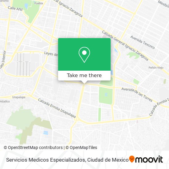 Servicios Medicos Especializados map