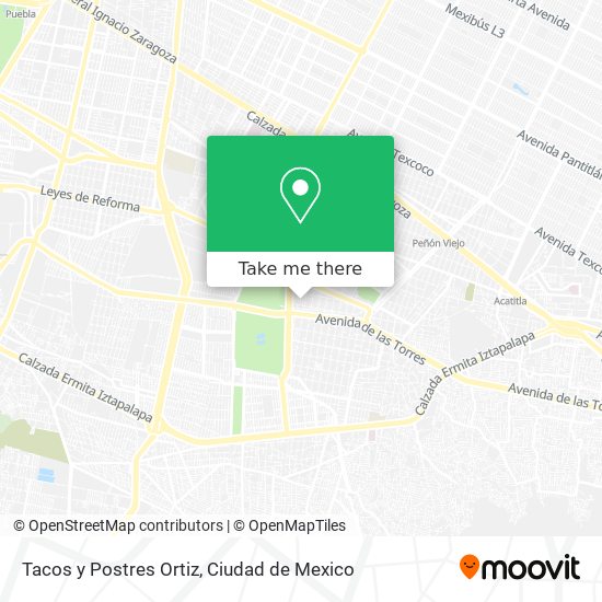 Tacos y Postres Ortiz map