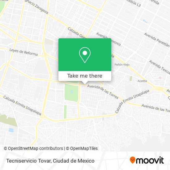 Mapa de Tecniservicio Tovar