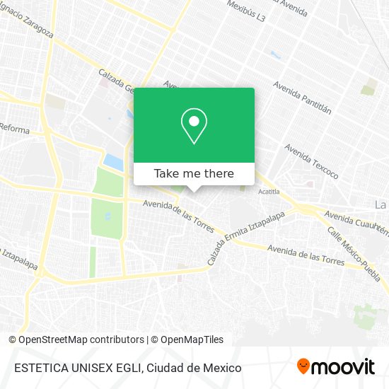 Mapa de ESTETICA UNISEX EGLI