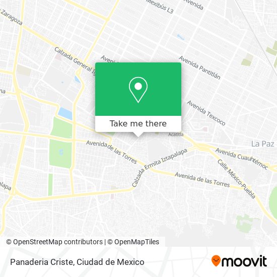 Panaderia Criste map