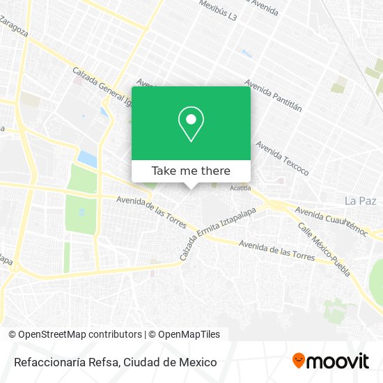 Refaccionaría Refsa map