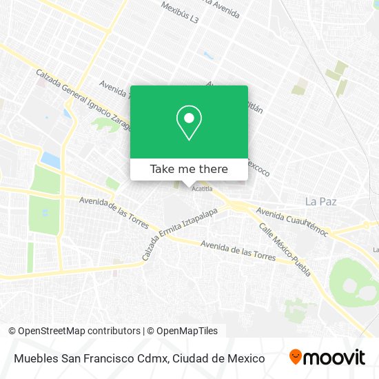 Muebles San Francisco Cdmx map