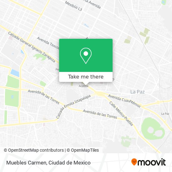 Muebles Carmen map