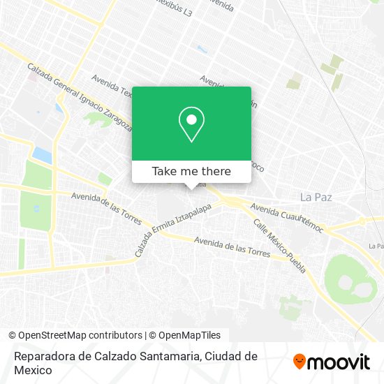 Reparadora de Calzado Santamaria map