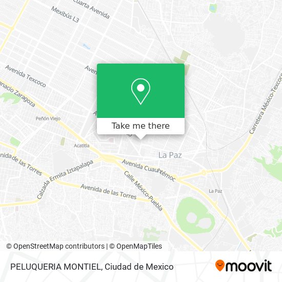 Mapa de PELUQUERIA MONTIEL