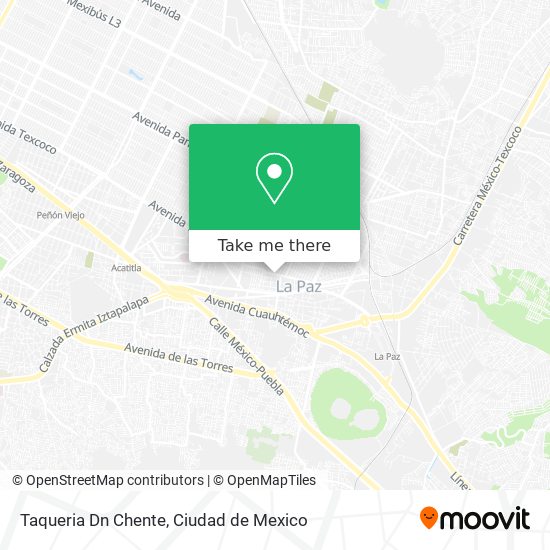 Mapa de Taqueria Dn Chente