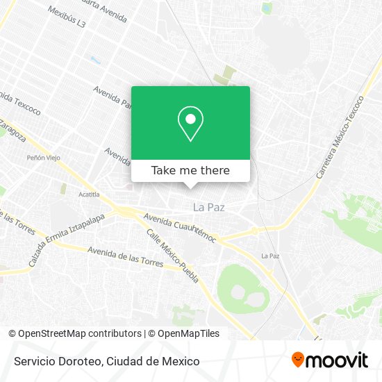 Servicio Doroteo map