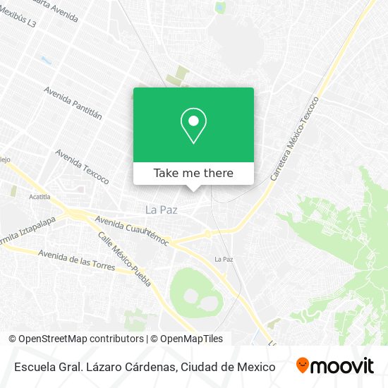Escuela Gral. Lázaro Cárdenas map