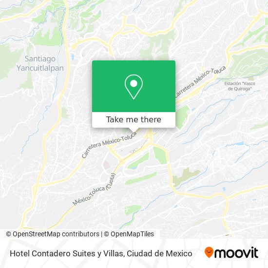 Hotel Contadero Suites y Villas map