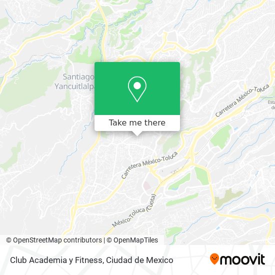 Club Academia y Fitness map