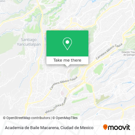 Mapa de Academia de Baile Macarena