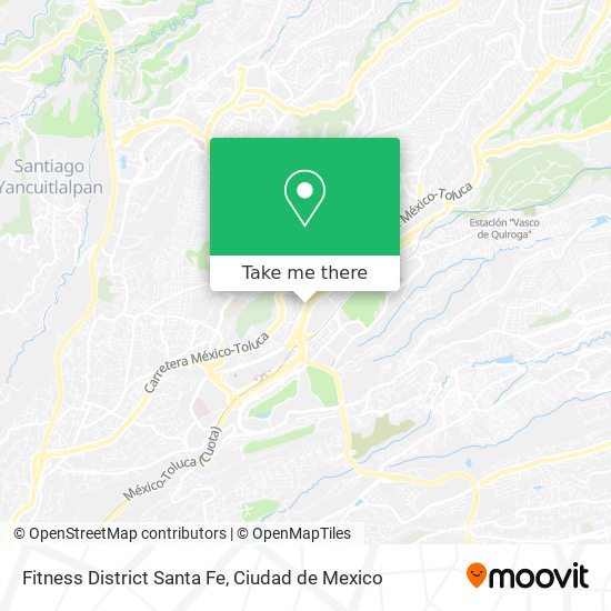 Mapa de Fitness District Santa Fe