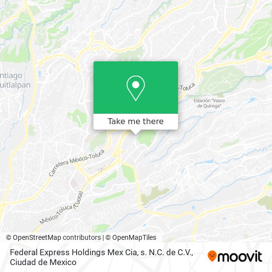 Federal Express Holdings Mex Cia, s. N.C. de C.V. map