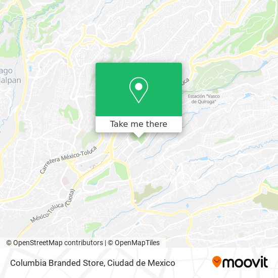 Columbia Branded Store map