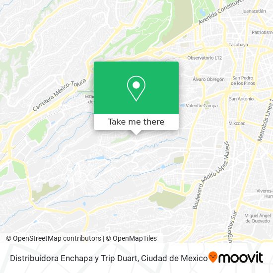 Distribuidora Enchapa y Trip Duart map
