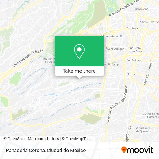 Mapa de Panaderia Corona