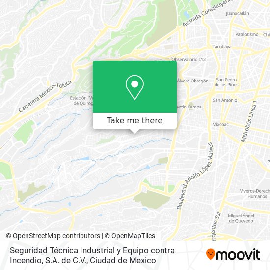 Mapa de Seguridad Técnica Industrial y Equipo contra Incendio, S.A. de C.V.