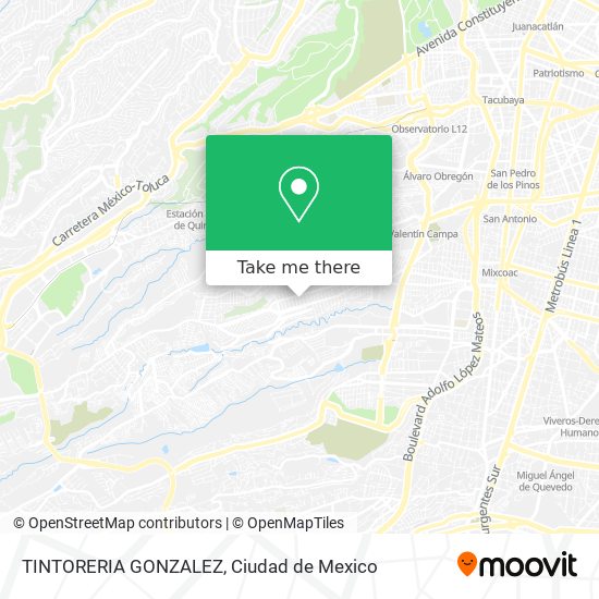 TINTORERIA GONZALEZ map