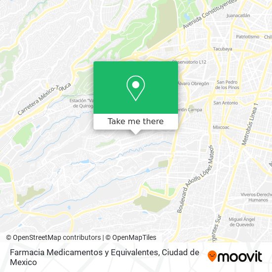 Farmacia Medicamentos y Equivalentes map