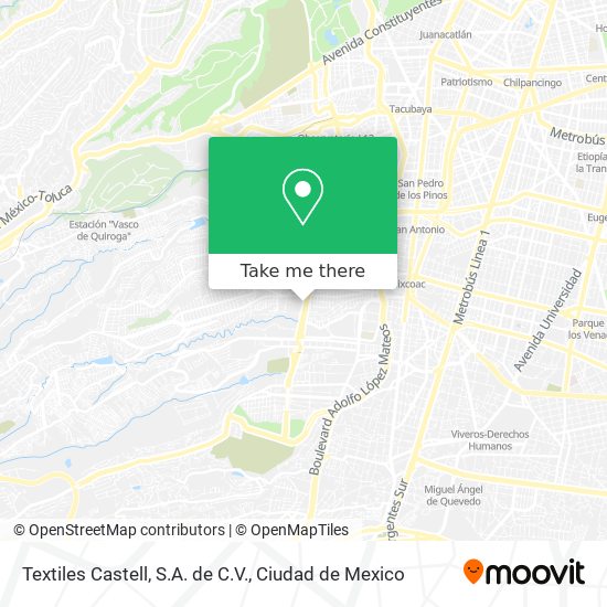 Mapa de Textiles Castell, S.A. de C.V.