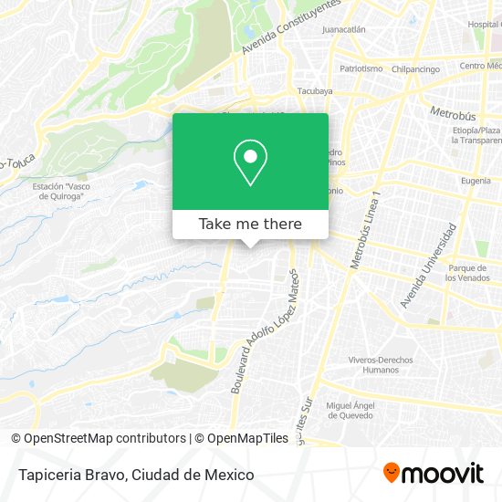 Mapa de Tapiceria Bravo