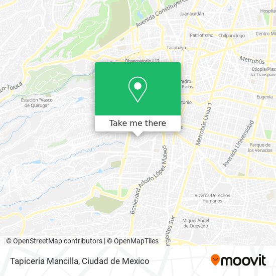 Mapa de Tapiceria Mancilla