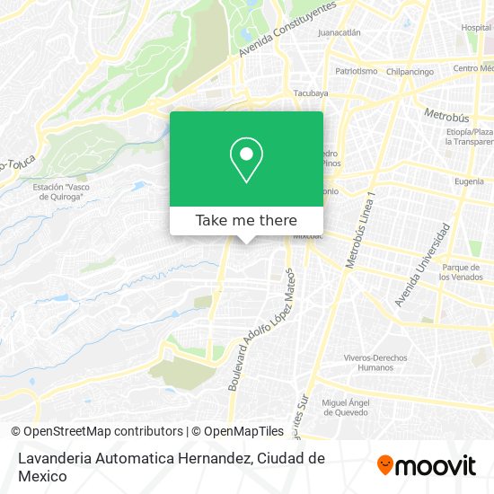 Mapa de Lavanderia Automatica Hernandez