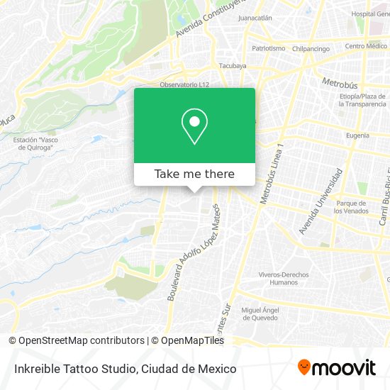 Mapa de Inkreible Tattoo Studio