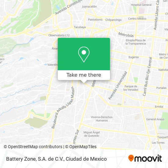 Battery Zone, S.A. de C.V. map