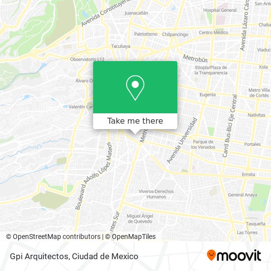 Mapa de Gpi Arquitectos