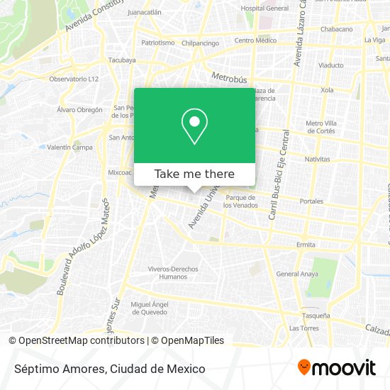 Séptimo Amores map