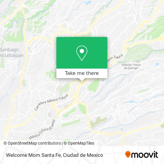 Welcome Mom Santa Fe map