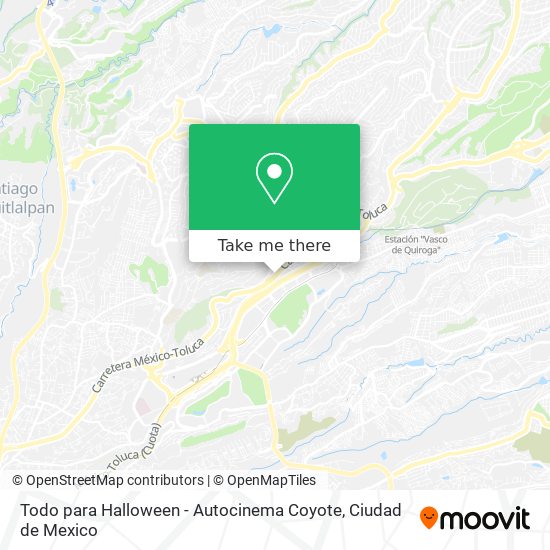 Todo para Halloween - Autocinema Coyote map