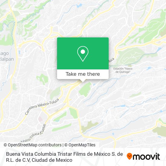 Buena Vista Columbia Tristar Films de México S. de R.L. de C.V map